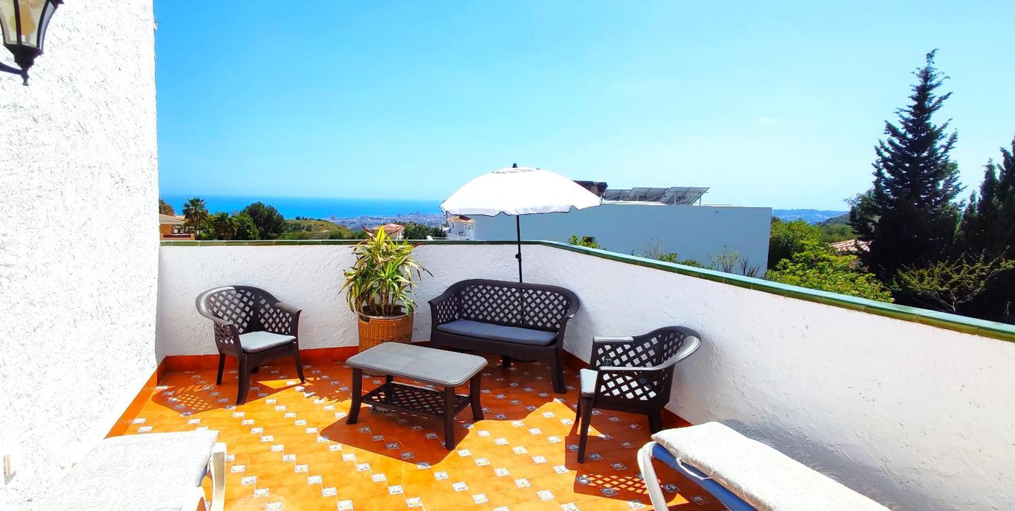 Holiday Villa In 10 Min From Fuengirola Beach With Sea Views Pool Bbq Parking Wifi Aircon Big Garden Mijas Exteriér fotografie